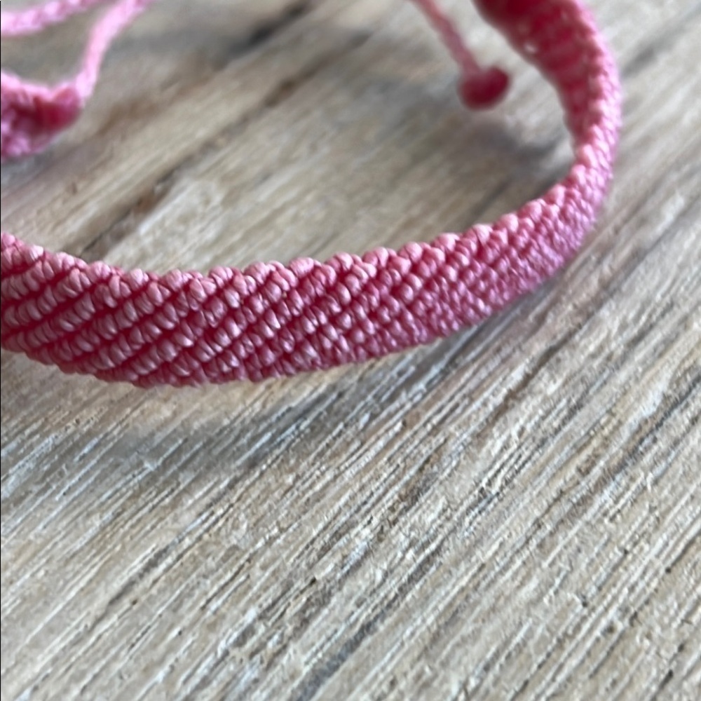 Pura Vida Bracelet Bundle Pink Purple Crystal Bead Braided Woven Rare Healing - Picture 6 of 8